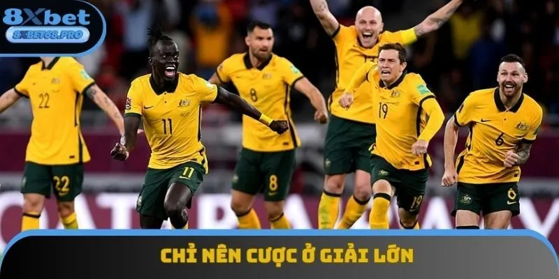 Chỉ nên cược ở những trận đấu thuộc giải lớn